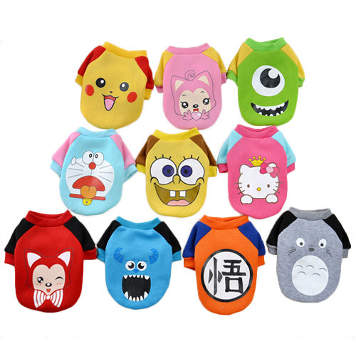 Cute Cartoon Clothing For Small Pets