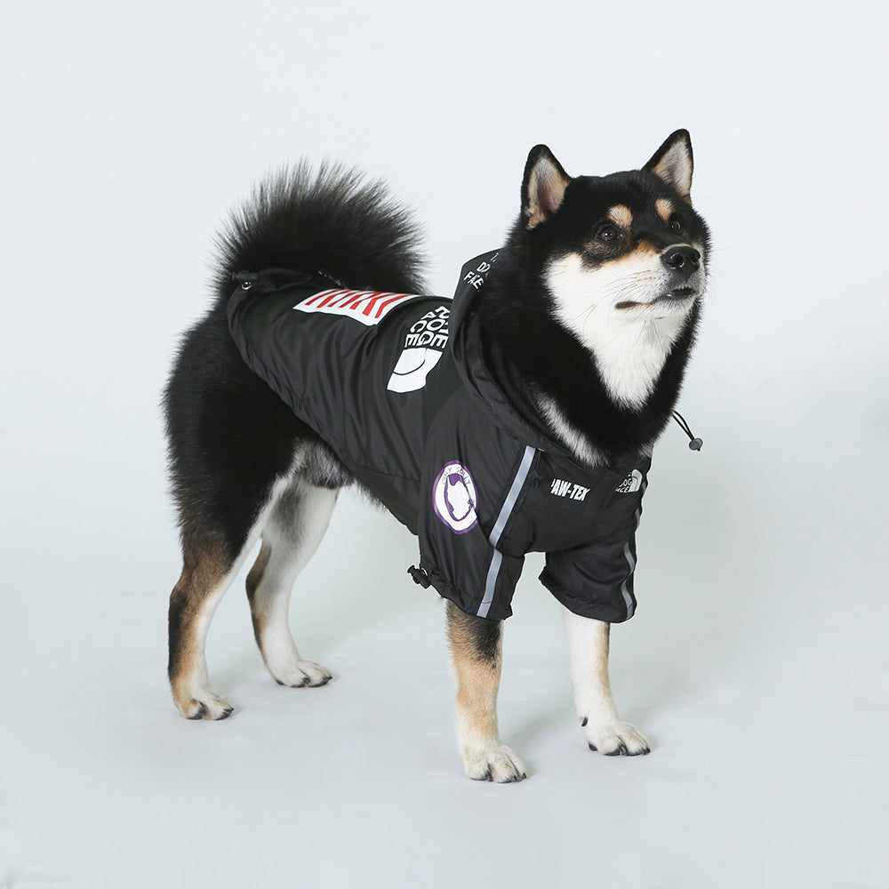 'The Dog Face' USA flag black coat S-5XL
