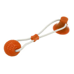 Rubber Ball Toy With Suction Cup- dog toy