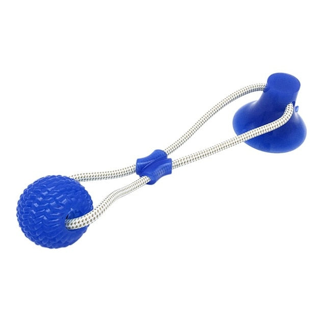 Rubber Ball Toy With Suction Cup- dog toy