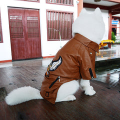 Stylish Leather Jacket for big dogs