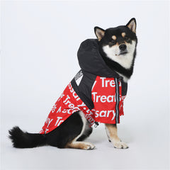 'The Dog Face' black and red coat S-5XL