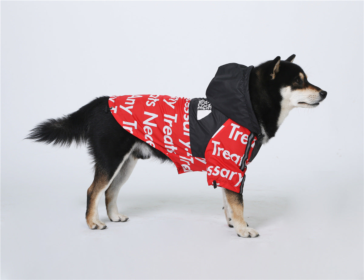 'The Dog Face' black and red coat S-5XL