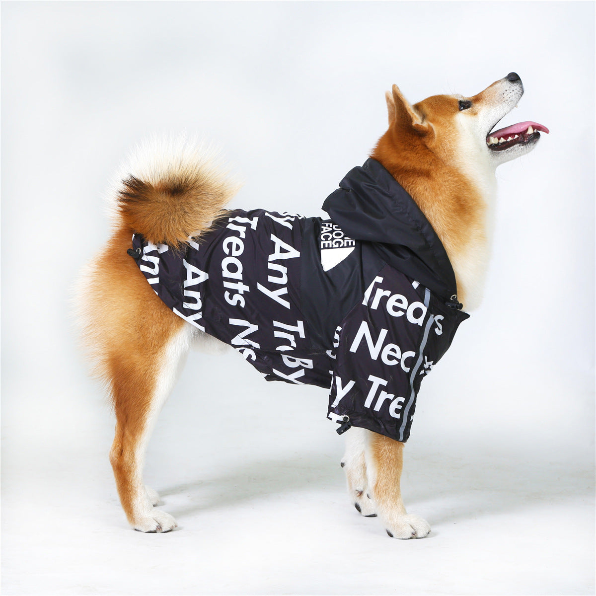 'The Dog Face' black coat S-5XL