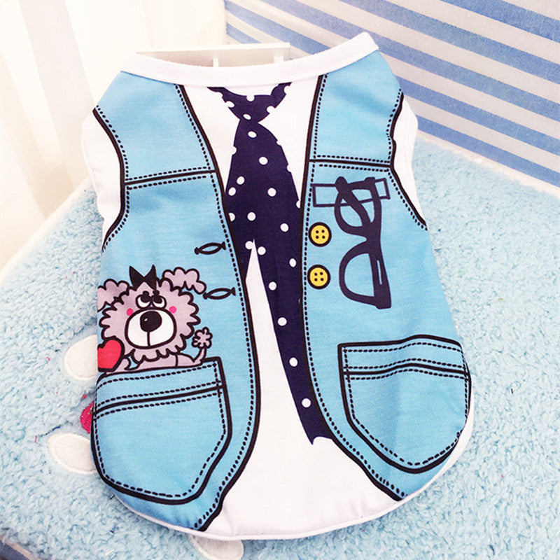 Vest Print - Shirt for small pets
