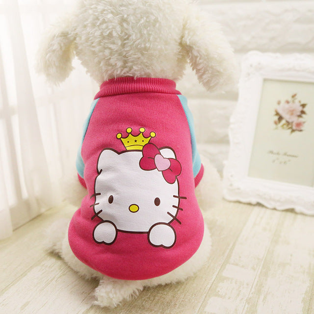 Cute Cartoon Clothing For Small Pets