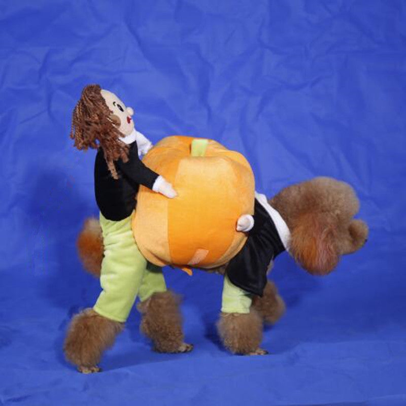 Funny Pumpkin Halloween Dog Costume