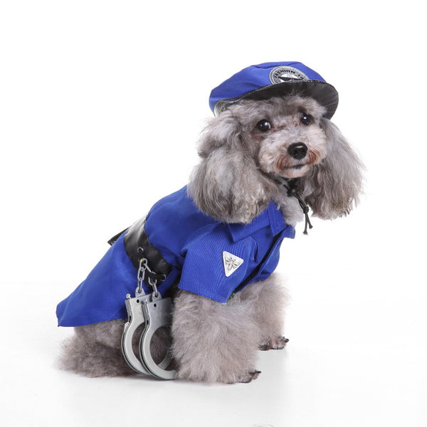 Funny police costume for pets